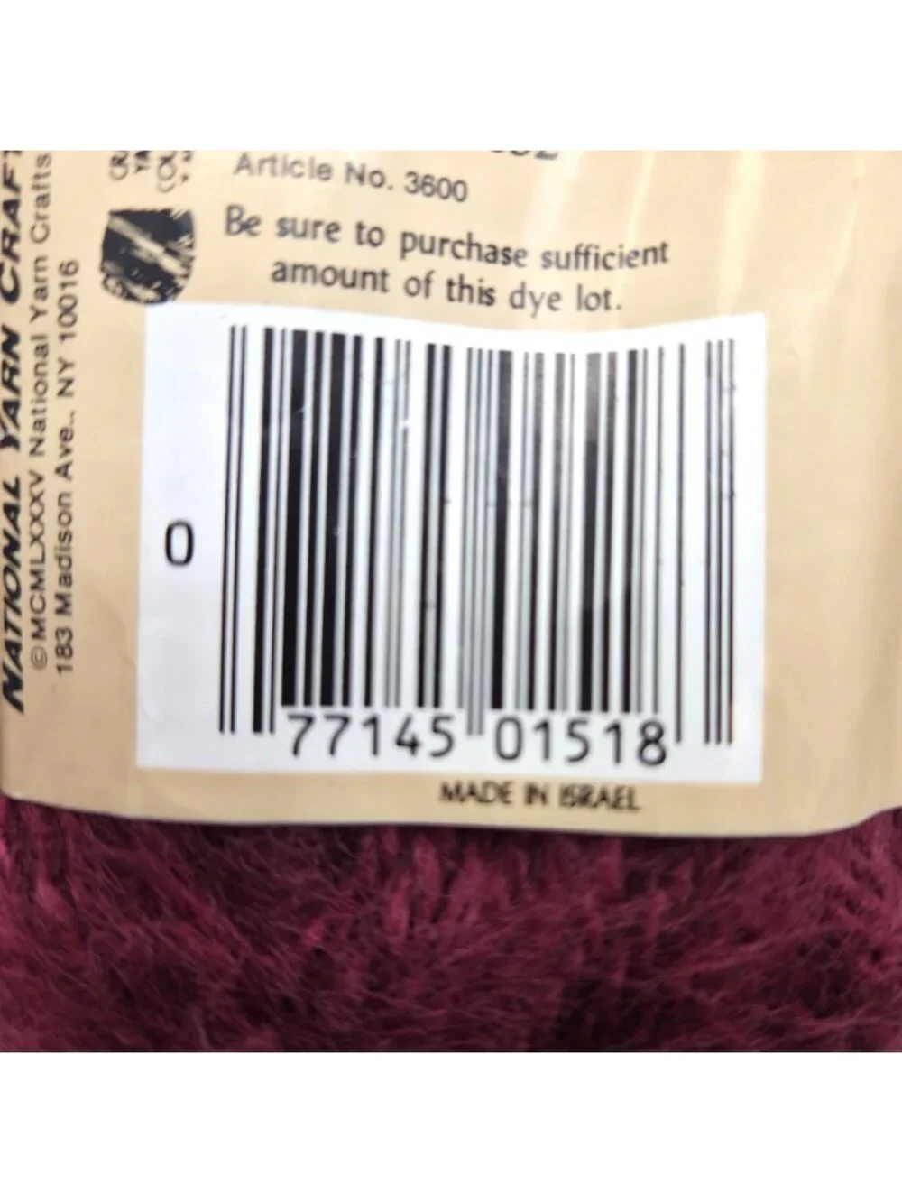 Giovanni Amora Deluxe Acrylic Yarn Purple NightShade Vintage 1985 Bulky Lot 6